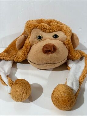 Monkey Kids Hat - Brown - Cute - Winter Hat